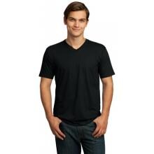 District Made Mens Perfect Weight V-Neck T-Shirt 4XL - Jet Black image