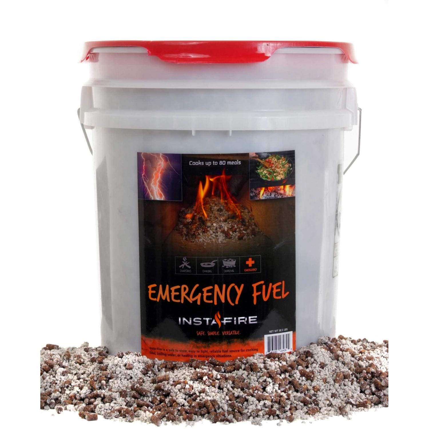 InstaFire Fire Starter & Emergency Cooking Fuel 5 Gallon Bucket