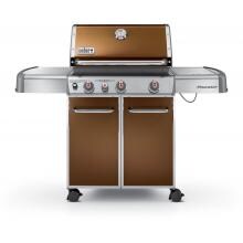 Weber Genesis E-330 Propane Gas Grill On Cart With Sear Burner & Side Burner - Copper
