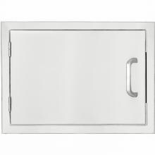 BBQGuys.com Kingston Series 24-Inch Stainless Steel Left-Hinged Single Access Door - Horizontal image