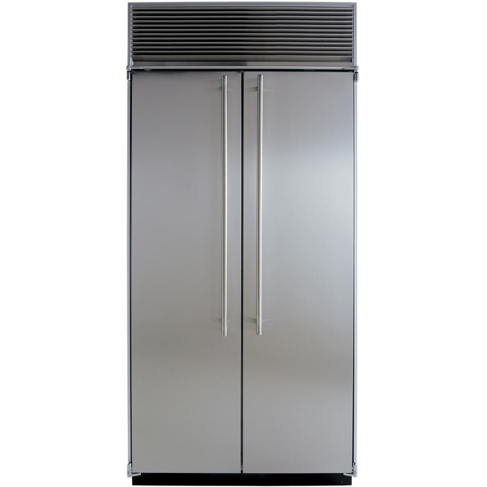 Marvel 36inch BuiltIn Side By Side Refrigerator Stainless Steel