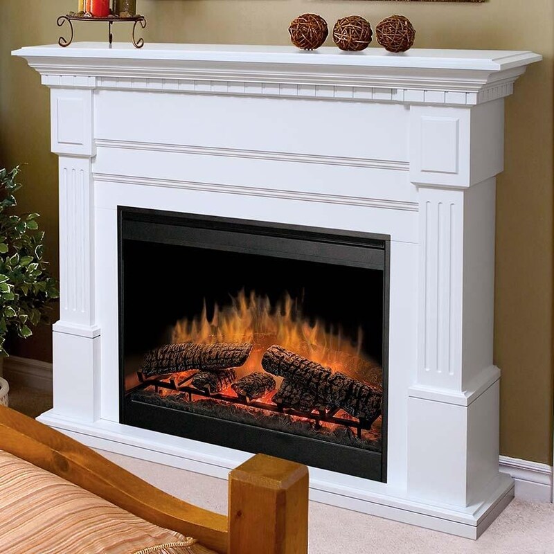 Dimplex Essex 54Inch Electric Fireplace With Purifire White GDS30