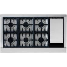 DCS Professional 48-Inch 6-Burner Propane Gas Cooktop With Griddle By Fisher Paykel - CPU486GDL DCS Professional 48-Inch 6-Burner Propane Gas Cooktop With Griddle By Fisher Paykel - CPU486GDL