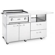 Lynx Asado 30-Inch Freestanding Natural Gas Flat Top Grill On Mobile Kitchen Cart - L30AG-M-NG image