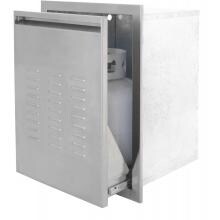 BBQ Guys Aspen Series Roll-Out Propane Tank Storage Bin