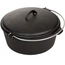 Cajun Cookware Dutch Ovens 4.5 Quart Seasoned Cast Iron Dutch Oven - GL10487S