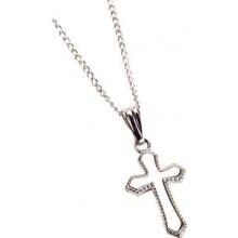 Elegant Baby Sterling Silver Infant Cross Necklace image