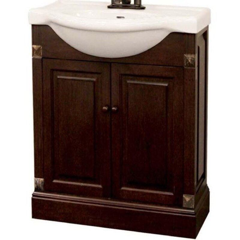 The Pegasus Salerno Combo Bathroom Vanity 24 Inches W/EuroStyle Sink