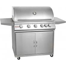 Blaze 40-Inch 5-Burner Gas Grill With Rear Infrared Burner On Cart