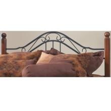 Hillsdale Madison Textured Black And Cherry Metal And Wood Post Headboard Without Frame - Twin - 1010HTW image