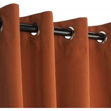 Sunbrella Outdoor Curtain With Grommets By Hatteras Outdoors - 52 1/2 X 84 Inch - Rust