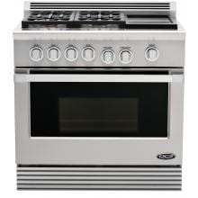 DCS Professional 36-Inch 4-Burner Natural Gas Range With Griddle By Fisher Paykel - RGU364GDN DCS Professional 36-Inch 4-Burner Natural Gas Range With Griddle By Fisher Paykel - RGU364GDN