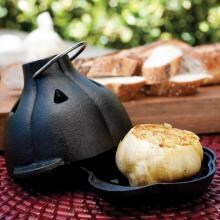 4 X 5-Inch Cast Iron Garlic Roaster & Squeezer Set image