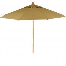 Oxford Garden 9 Ft Wood Patio Umbrella - Dupione Walnut