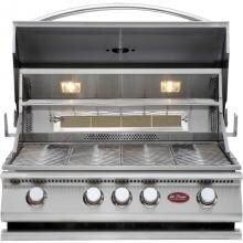 Cal Flame 32-Inch Premium 4 Burner Built-In Propane Gas Grill With Rotisserie