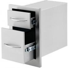 Cal Flame 13-Inch Double Access Drawer