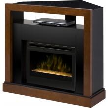Dimplex Tanner 45-Inch Convertible Electric Fireplace Media Console With Glass Embers - Walnut - GDSG25-5309WN