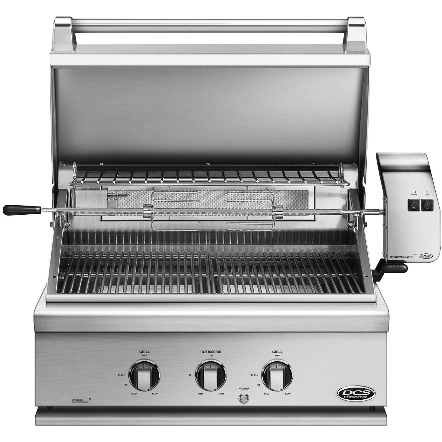 DCS 30Inch BuiltIn Propane Gas BBQ Grill With Rotisserie BGC30BQR
