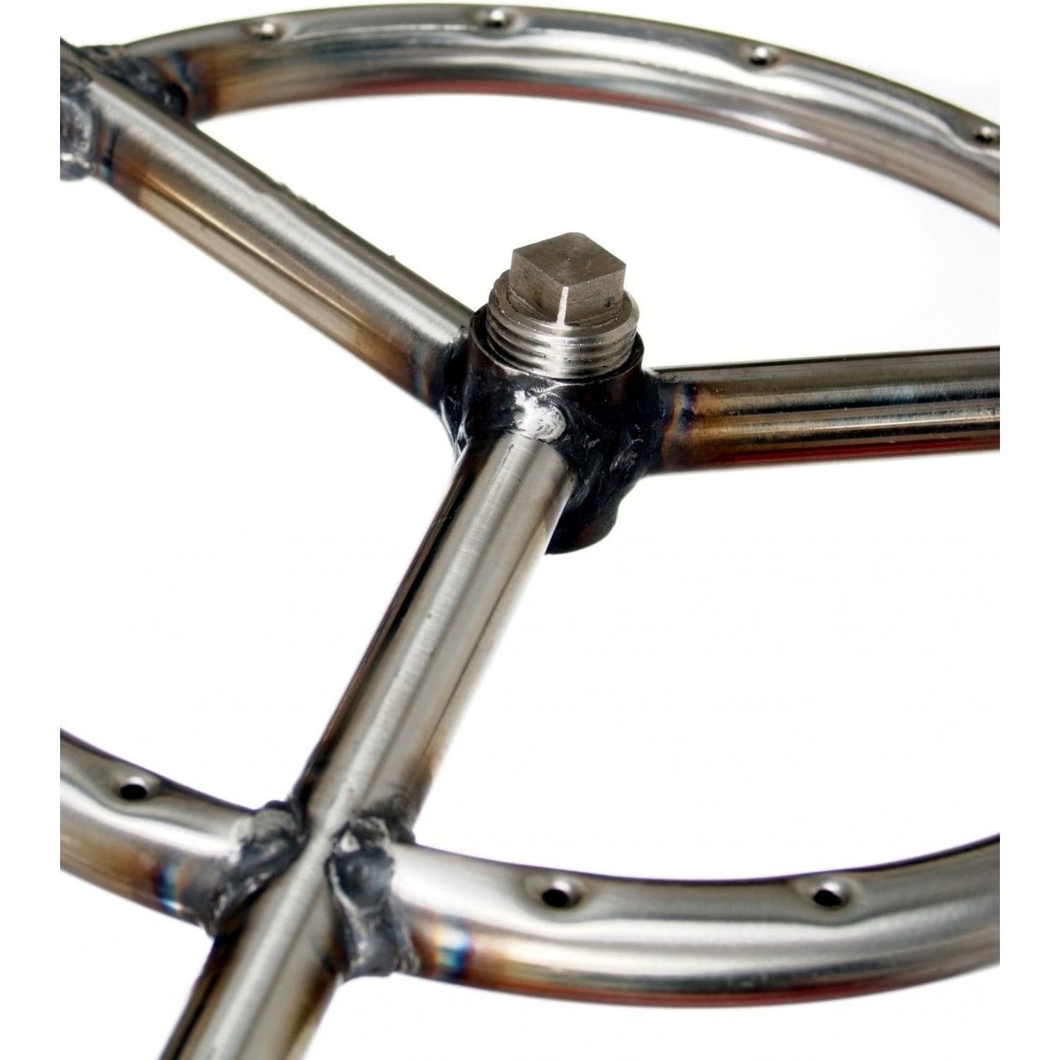 19 Inch Stainless Round Double Natural Gas Fire Pit Ring Burner