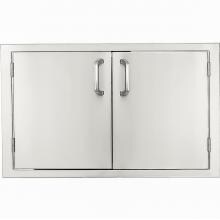 BBQGuys.com Kingston Series 36-Inch Stainless Steel Double Access Door With Lock image