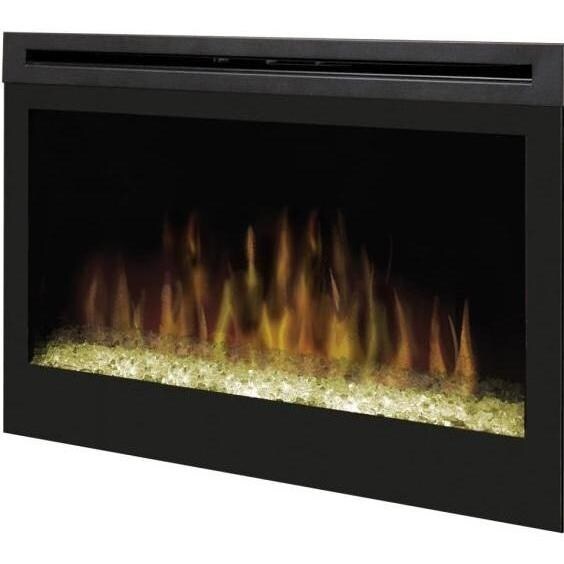 Dimplex Acton 72Inch Electric Fireplace Media Console With Glass