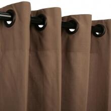 WeatherSmart Outdoor Curtain With Grommets By Hatteras Outdoors - 52 1/2 X 84 Inch - Tan