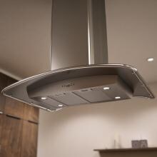 Zephyr Range Hoods 36-Inch Europa Milano Island Mount Chimney Range Hood With 715 CFM Internal Blower - Stainless Steel Canopy - ZML-M90BG image