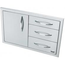 OCI 32 Inch Triple Drawer & Roll-Out Propane Tank Storage Combo