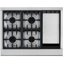 DCS Professional 36-Inch 4-Burner Natural Gas Cooktop With Griddle By Fisher Paykel - CPU364GDN DCS Professional 36-Inch 4-Burner Natural Gas Cooktop With Griddle By Fisher Paykel - CPU364GDN