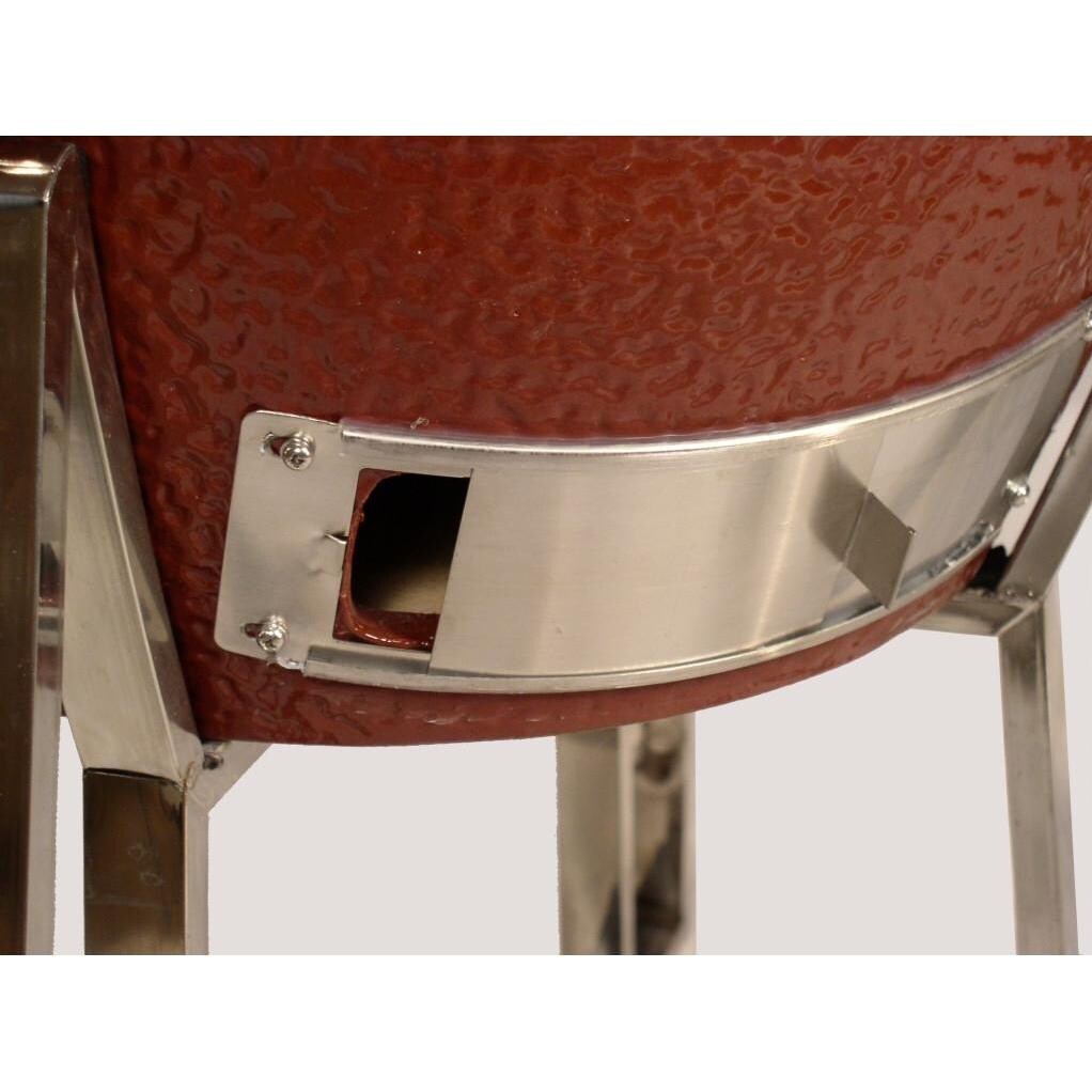 Saffire Grill Kamado Style Charcoal Grill And Smoker Jasper Red BBQ