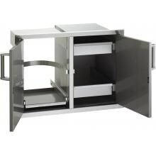 Fire Magic Premium Flush 30-Inch Double Access Door With Drawers And Propane Tank Storage With Soft Close - 53930SC-12T image