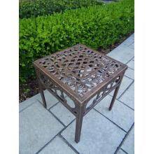 Oakland Living Mississippi Cast Aluminum Patio End Table - Antique Bronze