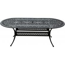 Rosedown 72x42 Inch Oval Cast Aluminum Patio Dining Table By Lakeview Outdoor Designs image