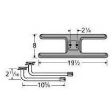 Cast Iron H Twin, Centered, 2.25 Inch Offset Burner 21002-71102 image