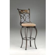 Hillsdale Pompei 30 Inch Swivel Bar Stool - Black/Gold - 4442-830 image