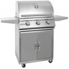 Blaze 25-Inch 3-Burner Grill On Cart