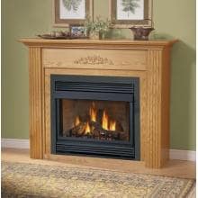 Napoleon GVF36 Vent Free Natural Gas Fireplace With Painted Black Louvre Kit