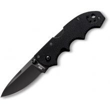Mini Lawman, Black G-10 Handle, Black Blade, Plain