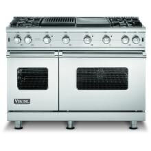 Viking VGCC548-4GQLP 48-Inch Professional Series Propane Gas Range With 4 Burners And Grill / Griddle - Stainless Steel