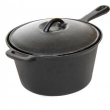 Cajun Classic 3-Quart Seasoned Cast Iron Sauce Pot - GL10491BS image