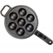 Lodge Pans Pro Logic Seasoned Cast Iron Aebleskiver Pan - P7A3
