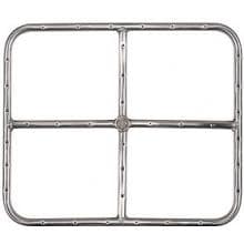 18 X 15 Inch Stainless Rectangular Single Natural Gas Fire Pit Ring