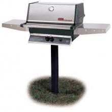 MHP TJK2 Propane Gas Grill With Stainless Grids On In-Ground Post image