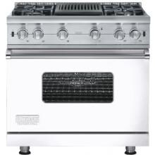 Viking VGCC536-4Q 36-Inch Professional Series Natural Gas Range With 4 Burners And Grill - White
