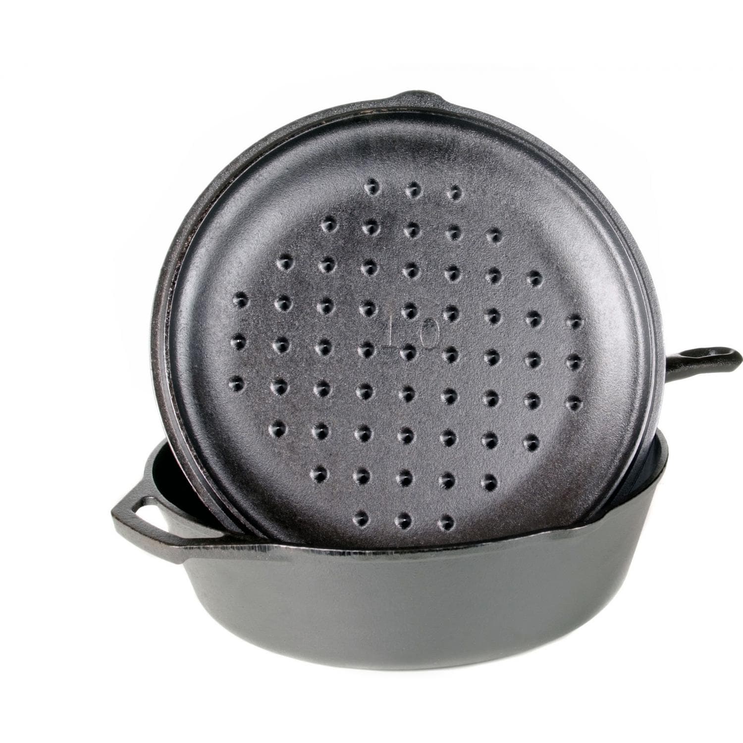 Lodge Seasoned Cast Iron Chicken Fryer W/ Cover 5 Quart