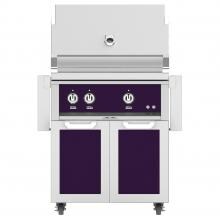 Hestan 30-Inch Freestanding Propane Gas Grill W/ All Infrared Burners & Rotisserie On Double Door Tower Cart - Lush - GSBR30-LP-PP image