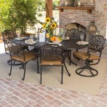 Lakeview Outdoor Designs Evangeline Aluminum 6 Person Dining Set