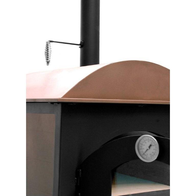 Sunterra 30Inch Wood Burning Outdoor Pizza Oven On Cart BBQ Guys