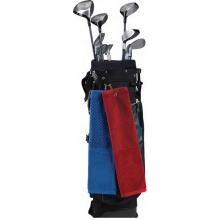 Terry Town Checkered Terry Velour Jacquard Tri-Fold Grommeted Golf Towel - Light Red image