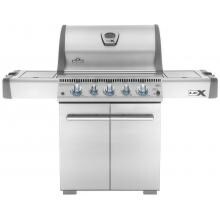 Napoleon LEX 485 Freestanding Propane Gas Grill With Infrared Rear Burner And Infrared Side Burner